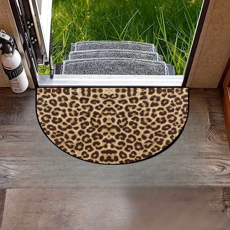 Printed RV Non Slip Floor Mats Bathroom Entrance Polyester Fiber