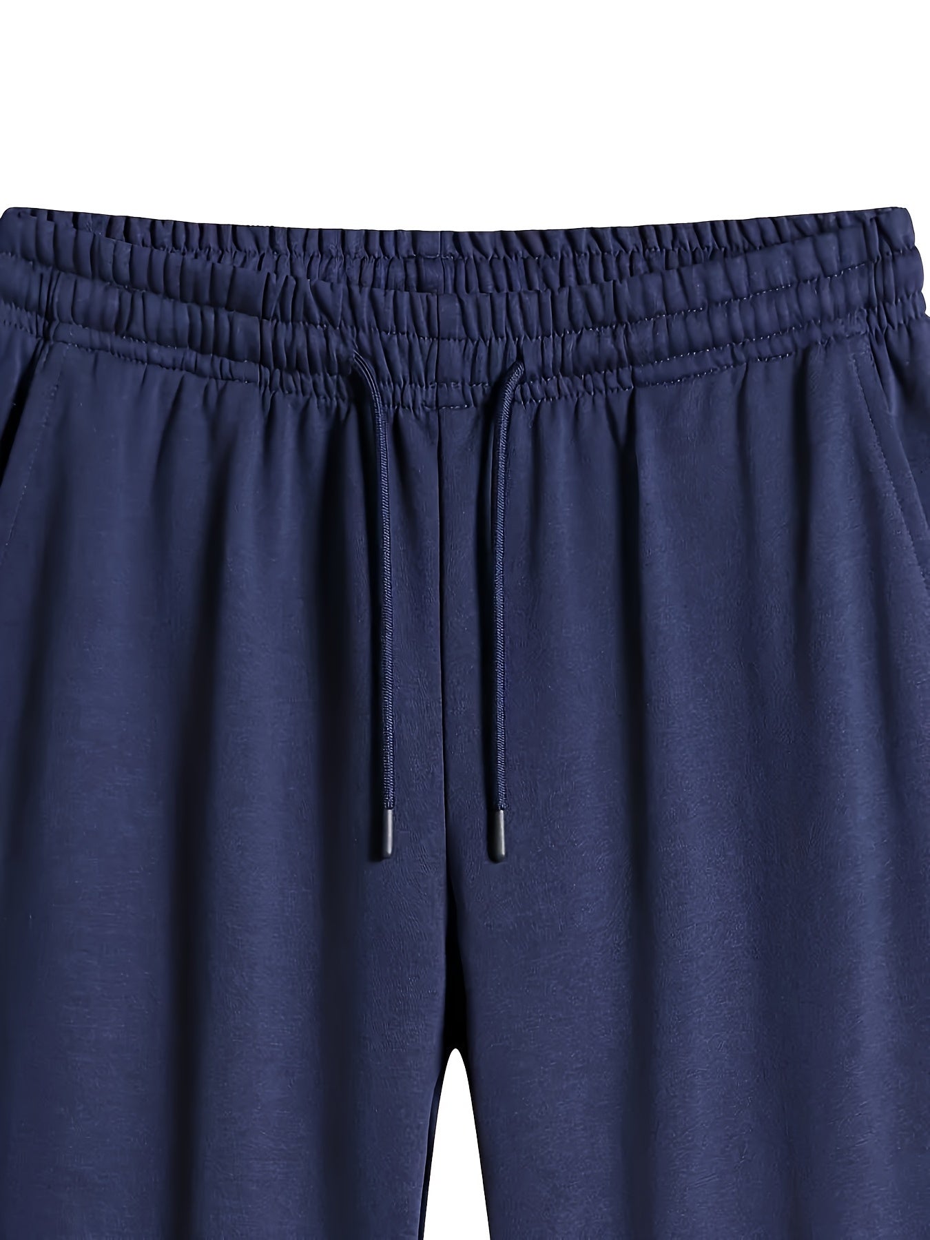 Men's Casual Sportswear Set Polyester Zip-Up Jacket and Drawstring Joggers with Pockets All-Season Comfort