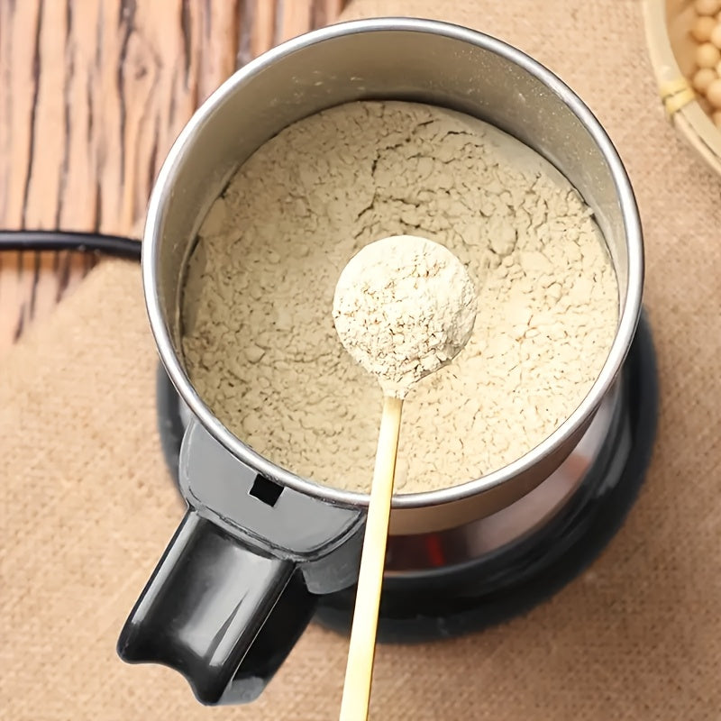 1 шт. UAO Электрическая мельница для зерна из нержавеющей стали, обновленная с 4 лезвиями для многофункционального сухого измельчения зерен и традиционной китайской медицины. Батарея не требуется, 12500 об/мин, 220-240 В с