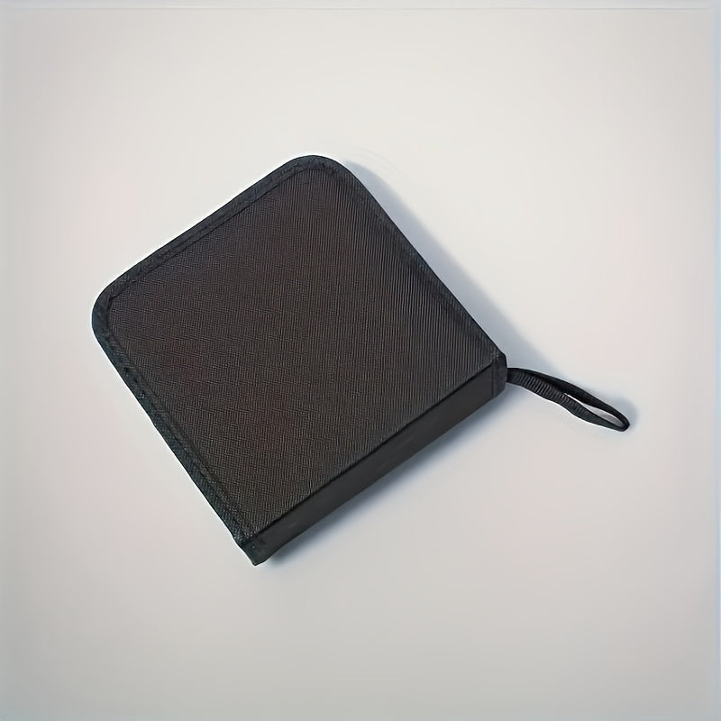 40 ta DVD/VCD uchun Portativ Oksford Matoli Disk Saqlash Qutisi - Yuqori Sifatli, Changdan Himoyalangan, Zipli Quti va Qulay Tashish Qo'ltiqchasi bilan - Uyda, Sayohatda, Avtomobilda Foydalanish uchun Mukammal va Oson Saqlash, Egiluvchan Dizayn