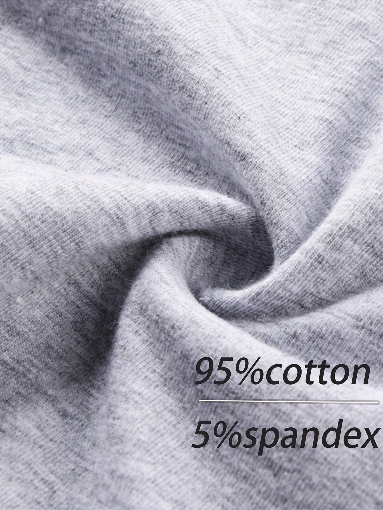 Men's Cotton Boxer Shorts Set of 5 Breathable Soft Stretch Casual Solid Color