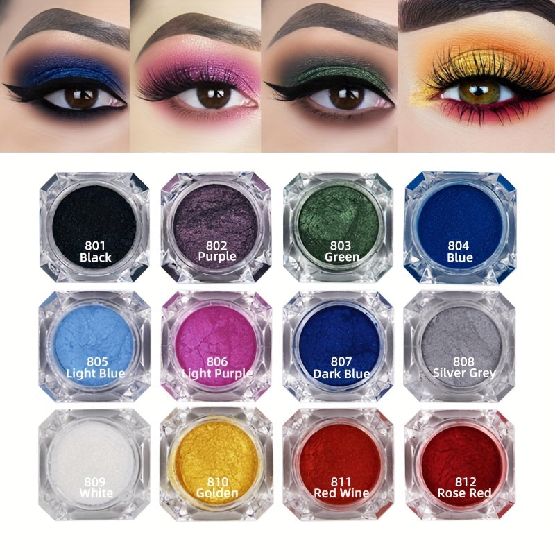 Pearlescent Loose Eyeshadow Powder For Women Glitter Makeup Color Brightening