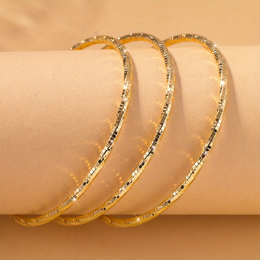 6 ta Luks Dubay Bilaguzuklari to'plami - Vintage ilhomlangan, rangsizlanmaydigan mis bilakuzuklar, ayollar uchun har kuni kiyish yoki sovg'a sifatida berish uchun ideal