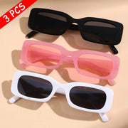 Gafas de sol de moda cuadradas de 3 piezas para protección ocular en verano conducción