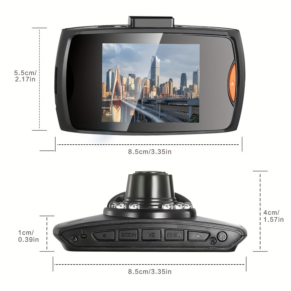 Front-Facing Dash Cam 1080P Infrared Night Vision Wide-Angle Screen