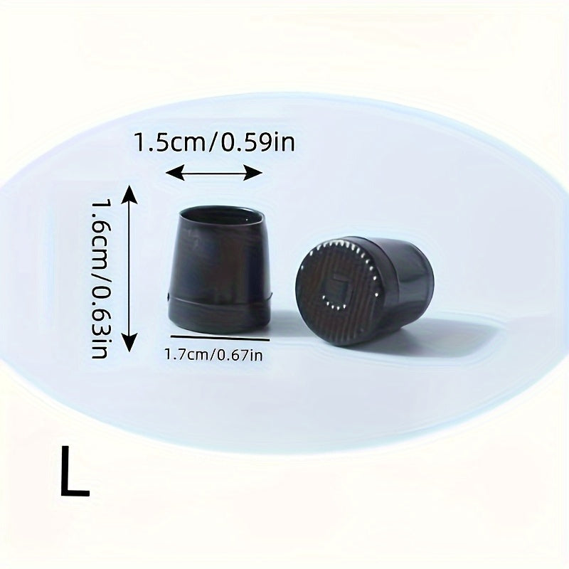 Women's Plastic Heel Covers for High Heels Silent Anti-Slip Noise Reduction in 4 Sizes