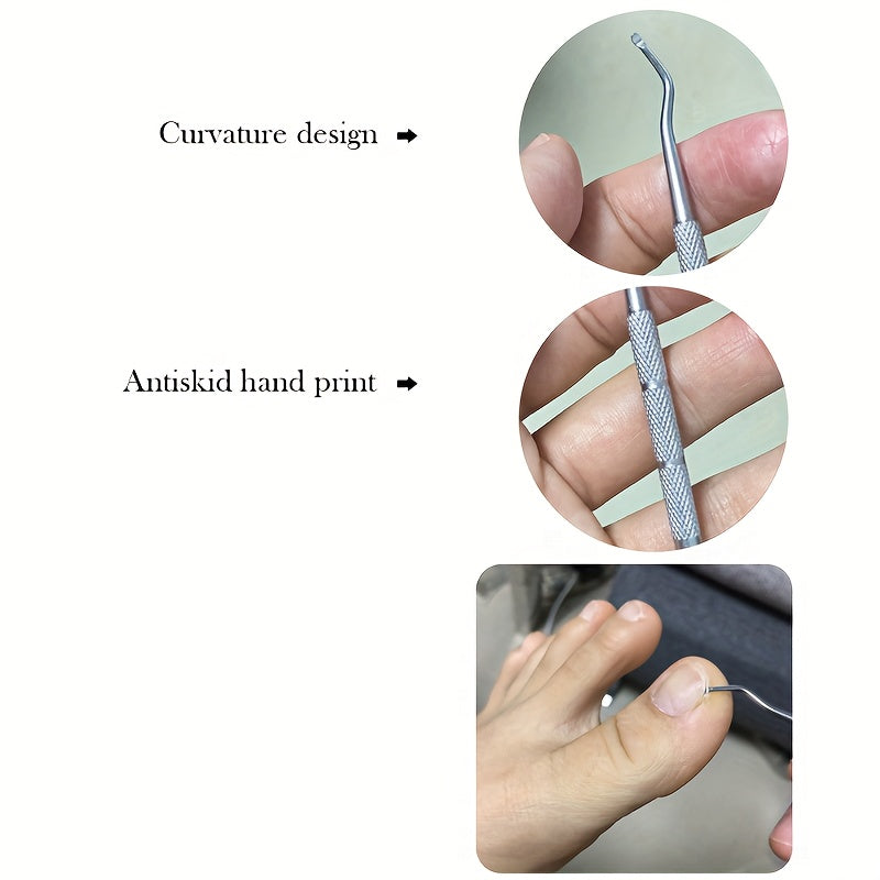 4PCS Ingrown Toenail Care Kit Stainless Steel Foot Grooming Set