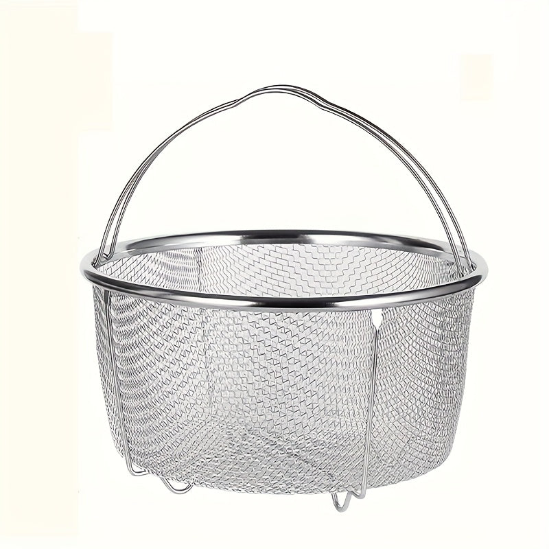 Qattiq po'latdan yasalgan tarmoq savat, tutash va dengiz mahsulotlarini bug'lash va suyuqlikdan chiqarish uchun tutqich bilan