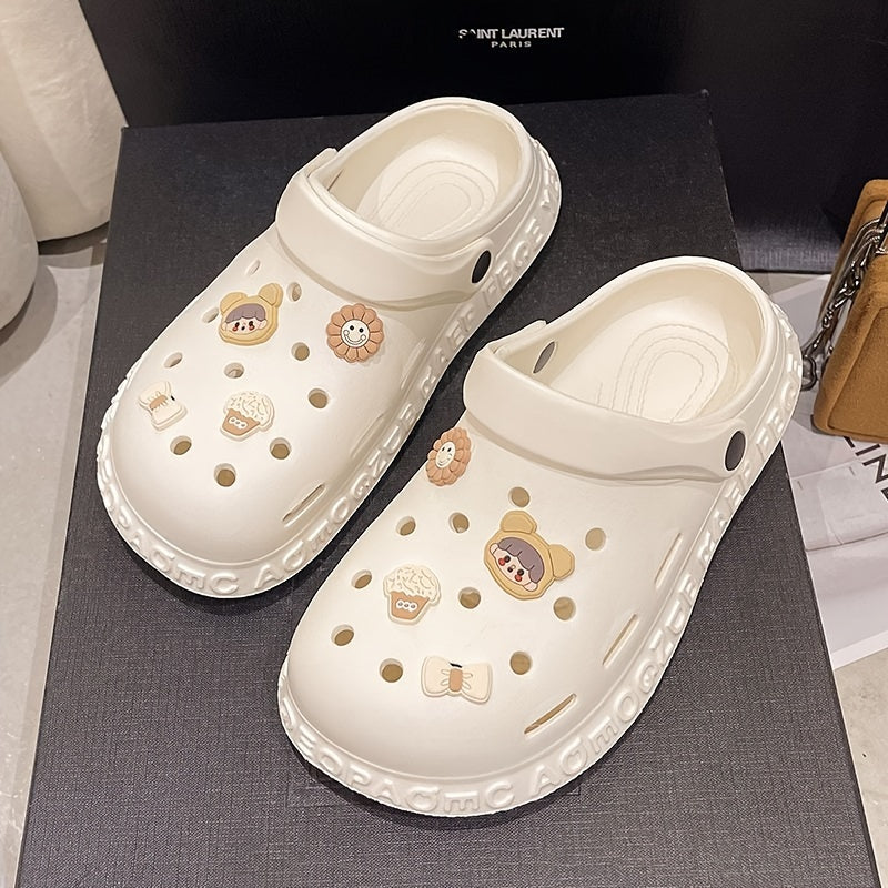 Women's Breathable EVA Clogs for Beach and Garden Lightweight Flat Shoes