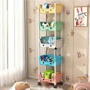 Plastic Macaron Storage Trolley for Living Rooms and Kitchens Water-Resistant
