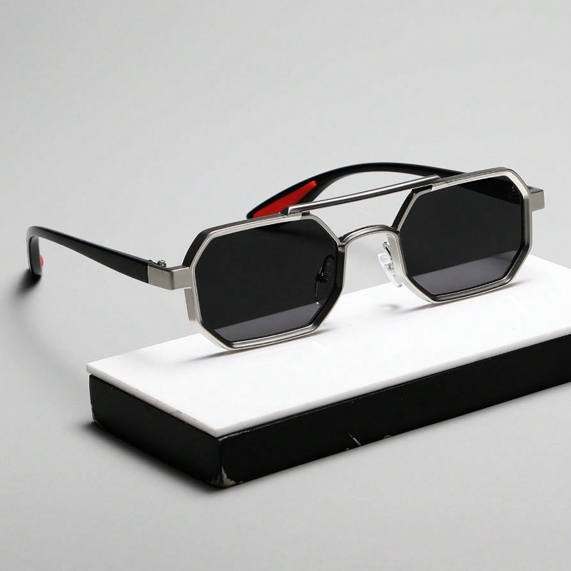 Gafas decorativas geométricas de metal unisex para conjuntos