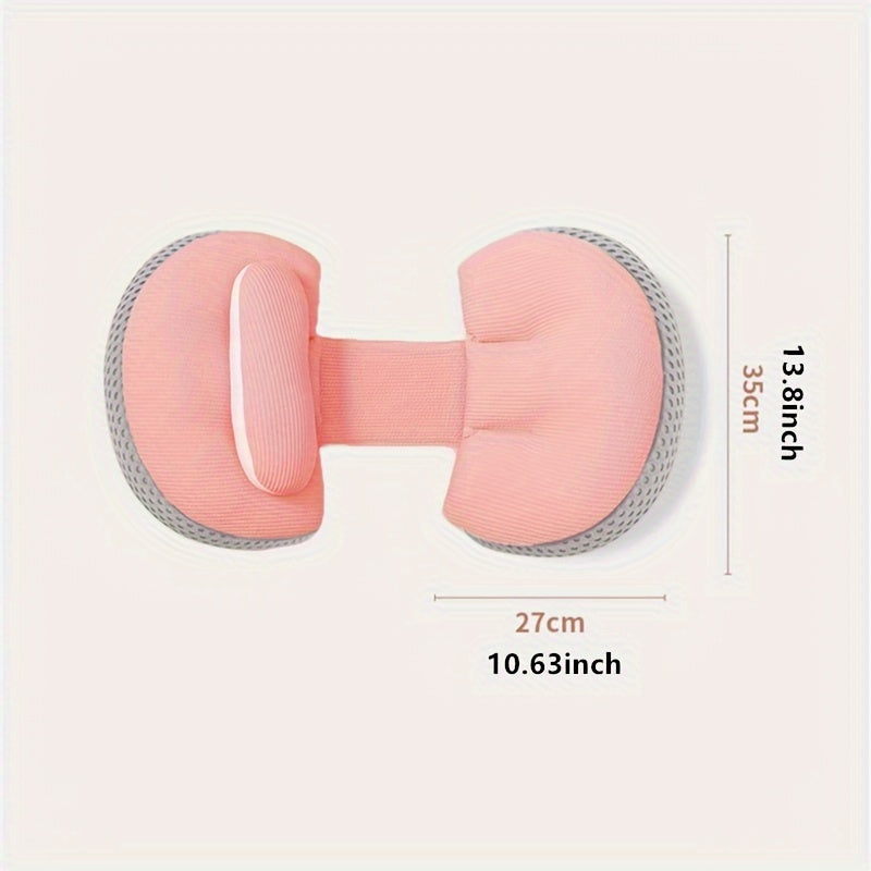 Adjustable U-Shaped Maternity Pillow with Cotton Cover for Side Sleeping and Belly Support