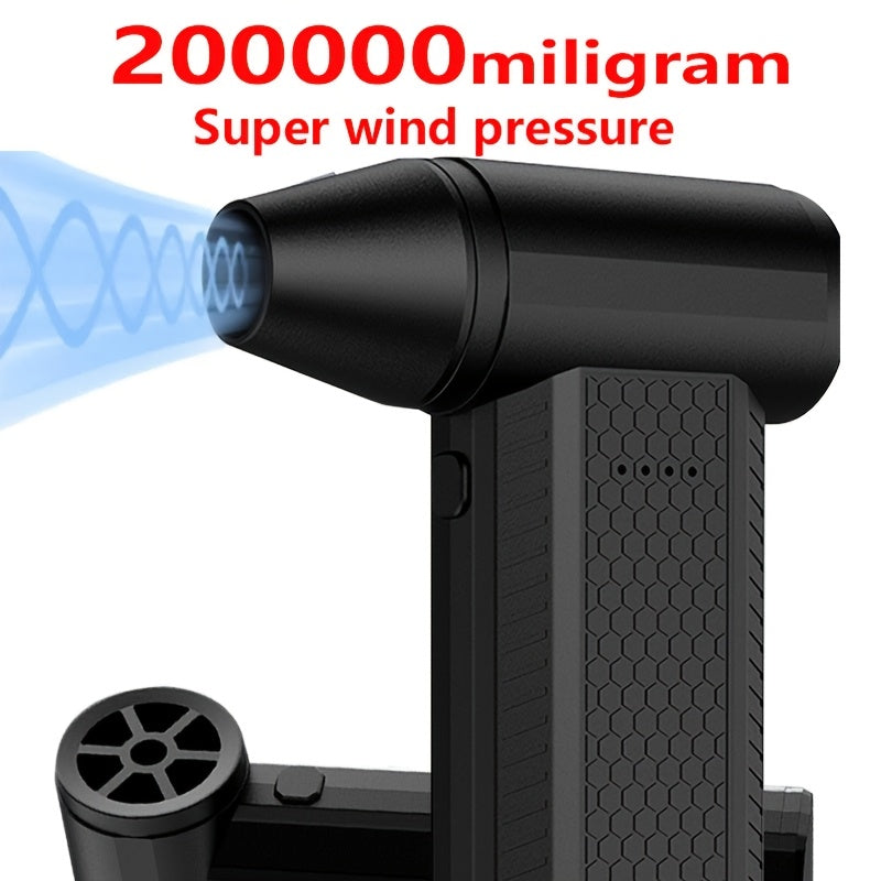 Portable Rechargeable Electric Fan with High-Speed Jet Air Blaster 8000mAh Battery for Camping and Outdoor Activities