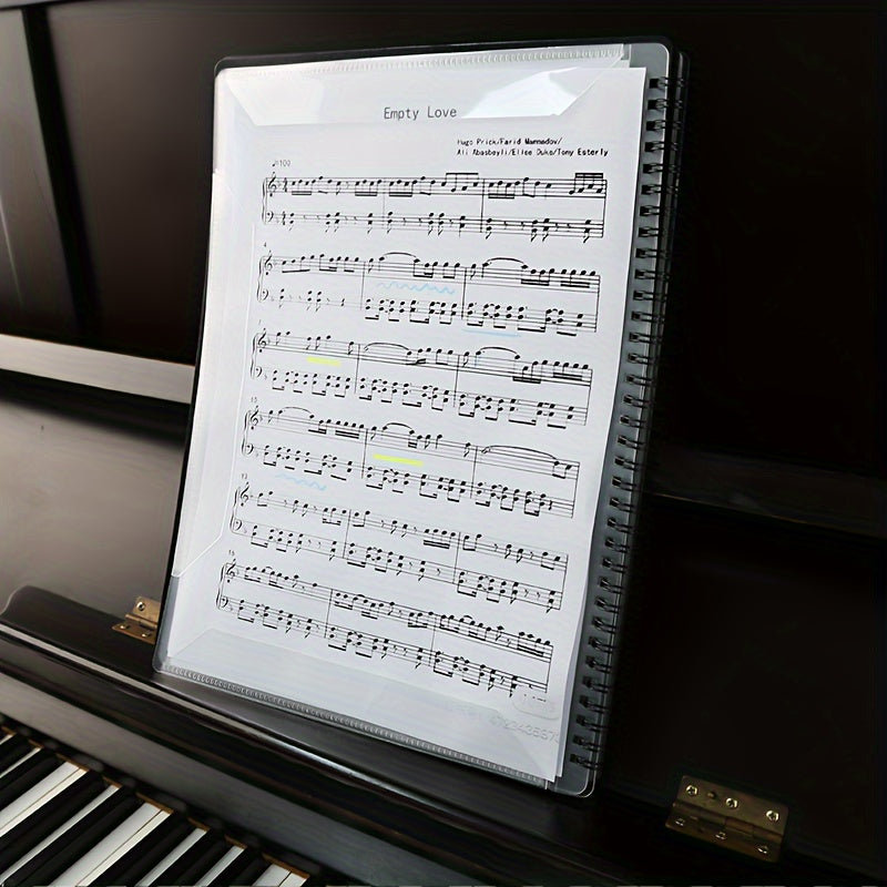 Carpeta A4 de 40 bolsillos para organización y protección de documentos y partituras