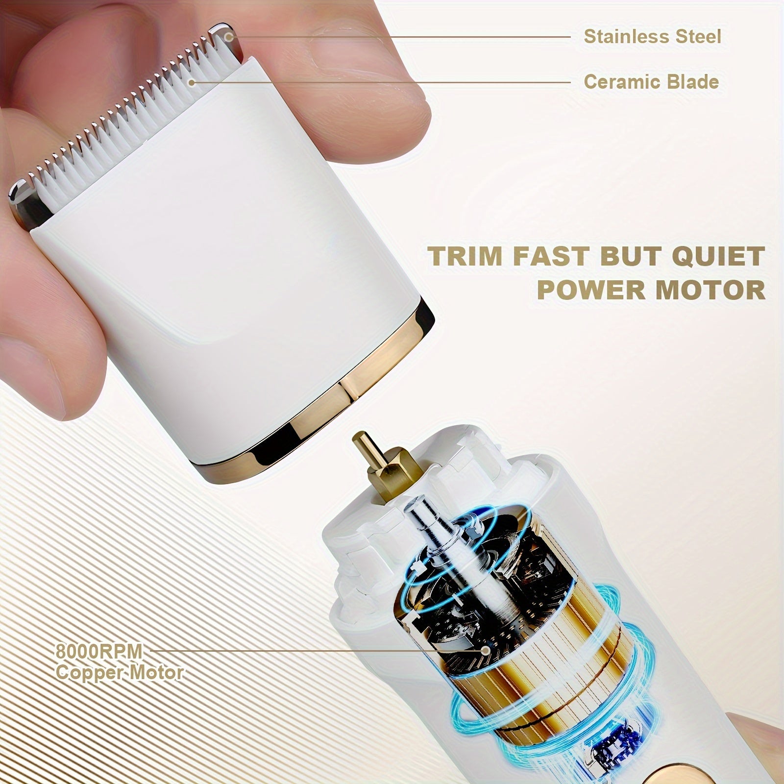 Recortadora de bikini 2 en 1 para mujeres, para cuerpo y rostro, eliminación de vello, kit recargable