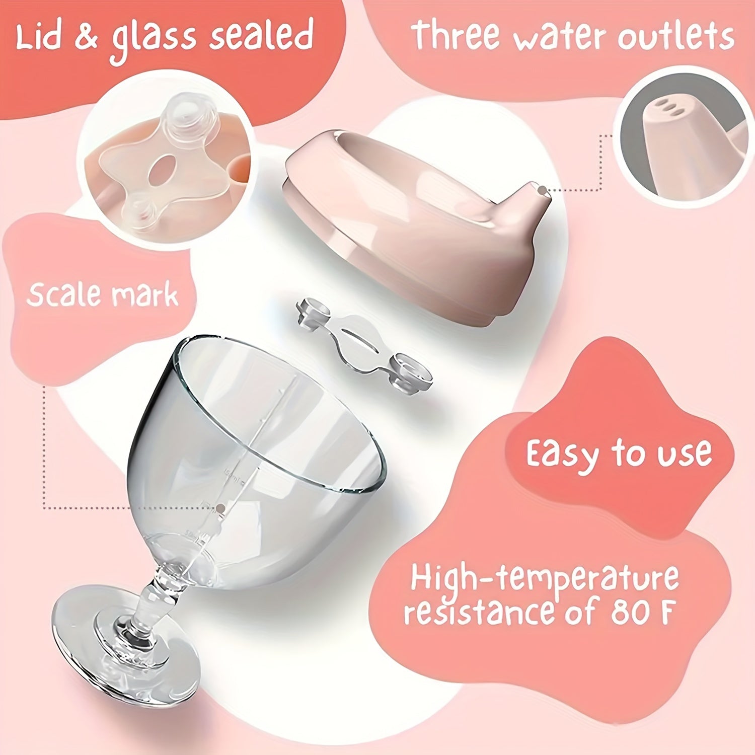 150ml Leak-Proof Reusable Plastic Sippy Cups for Kids Ages 3-12