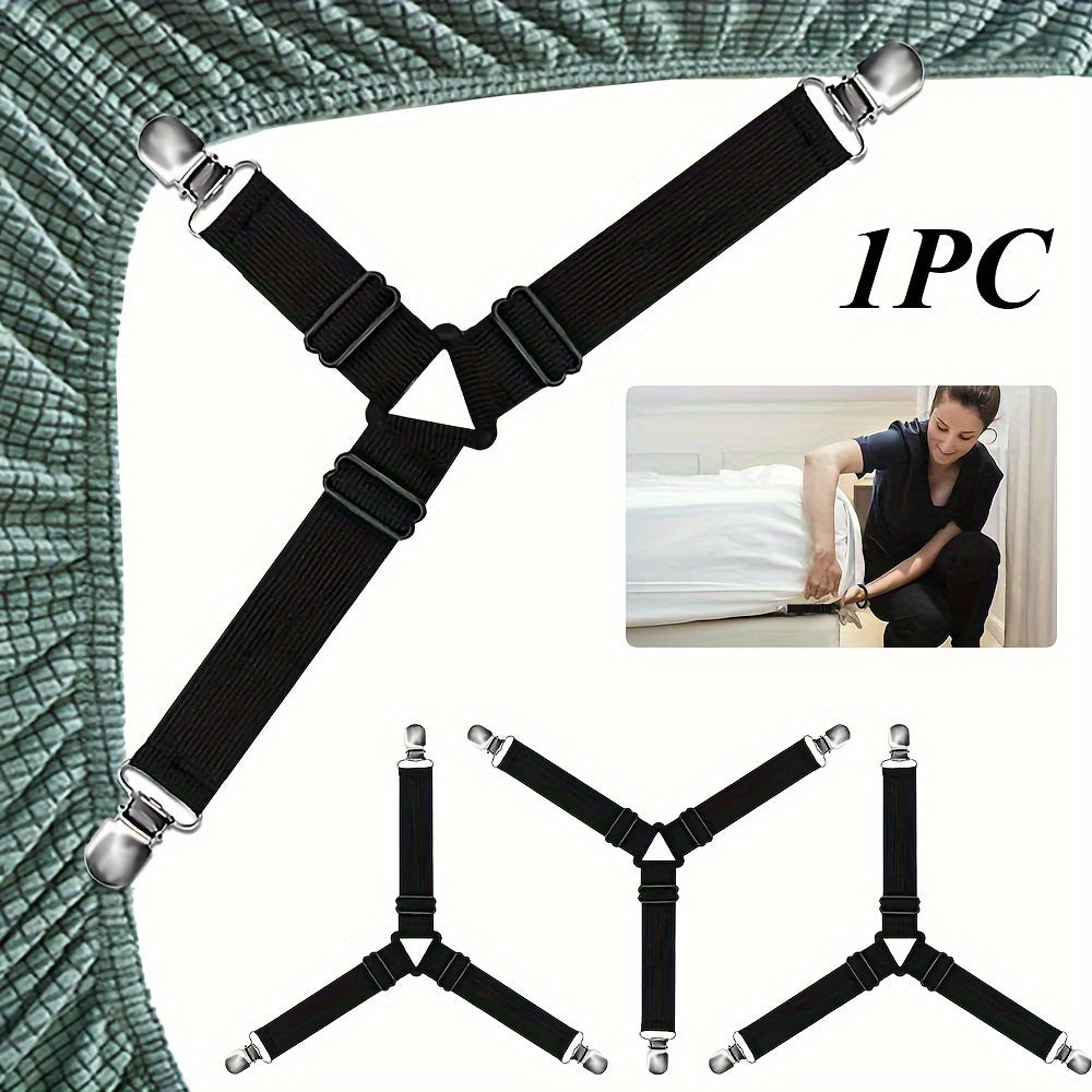 Set of 2 Adjustable Bed Sheet Clips for Deep Mattresses and Thick Bedding