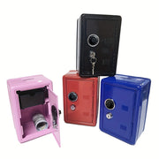 Mini Metal Locker Safe with Single Digit Combination Lock and Key