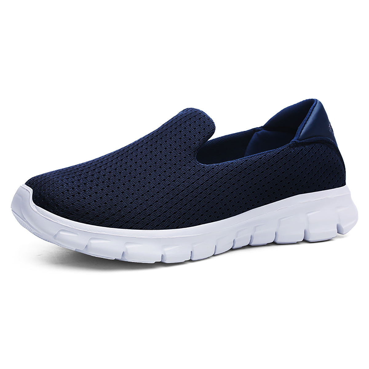 Lightweight Breathable Slip-On Sneakers for Women with Stripes and Low Top Design