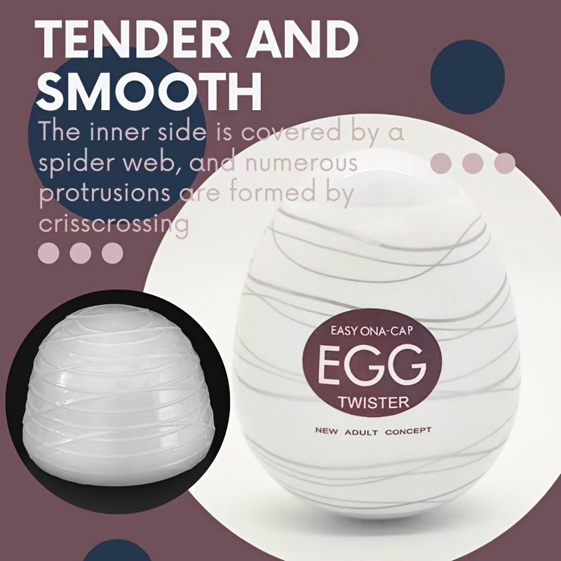 Men's TPE Soft Rubber Training Egg Sleeve Whimsical Designs for Pet Training