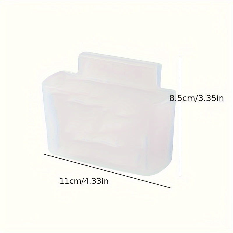 Muzlatgich saqlash qutilari to'plami - Muzlatgich devorlariga joylashtirish va osish uchun 1 devorga o'rnatiladigan qutini o'z ichiga oladi. Oshxona tashkiloti va aksessuarlar uchun teshiksiz saqlash savati.