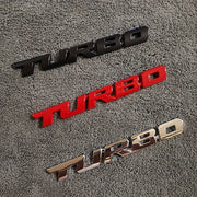 Universal Car Turbo Emblem Zinc Alloy 3D Metal Decal Sticker