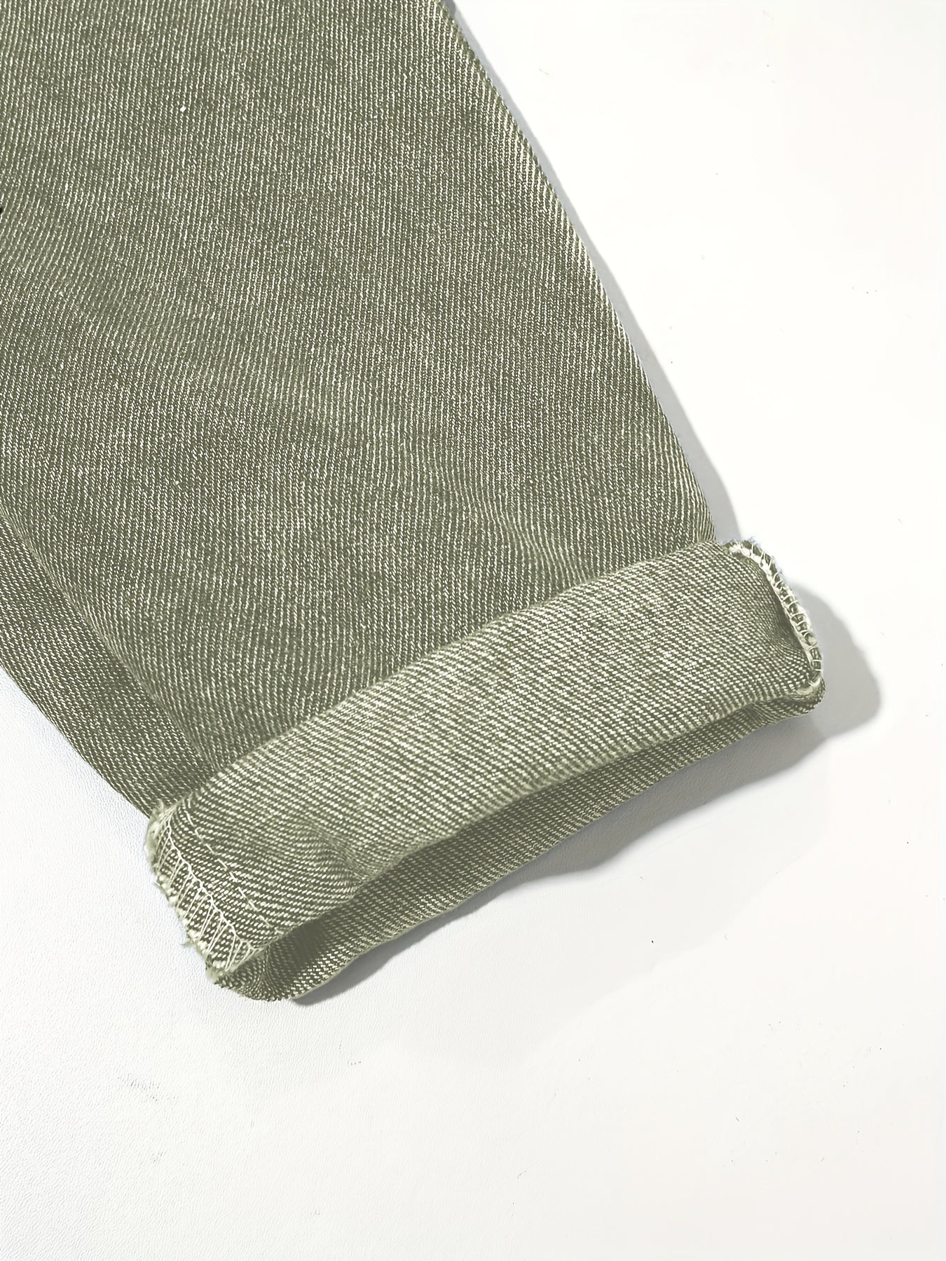 Yosh bolalar uchun quyuq yashil denim kombinezonlar, ayiqli patch bilan, kuz-qish mavsumida tashqarida kiyish uchun