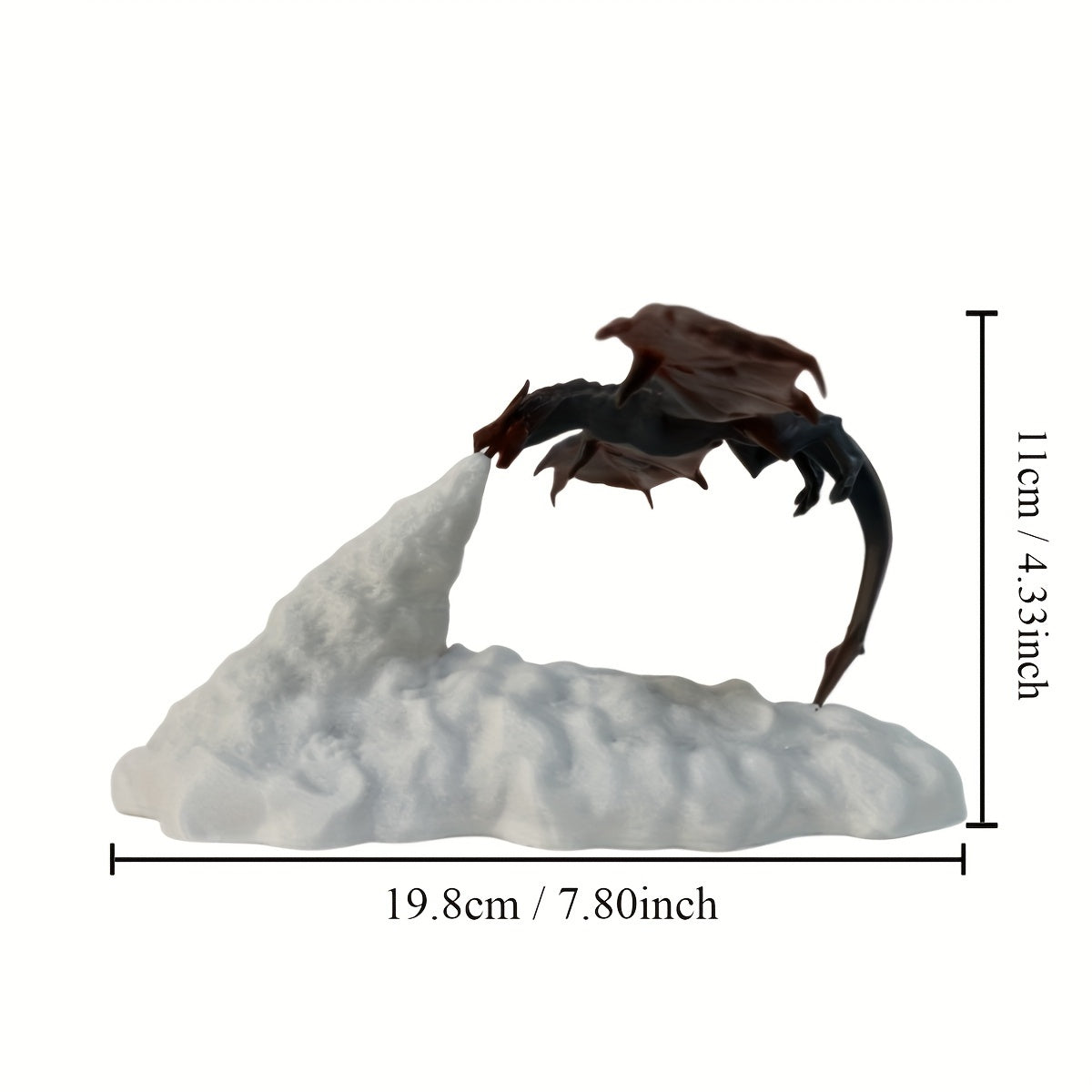 3D Printed Volcano Dragon Night Light for Bedroom or Office