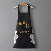Delantal de poliéster impermeable para cocinar y tareas domésticas con diseño en la cintura
