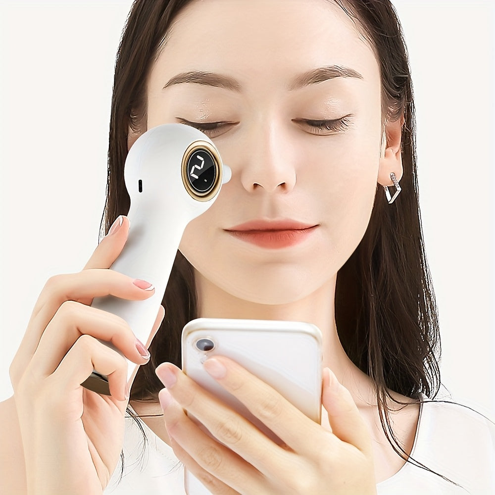 Rechargeable Handheld Beauty Device for Pore Cleansing and Live Viewing