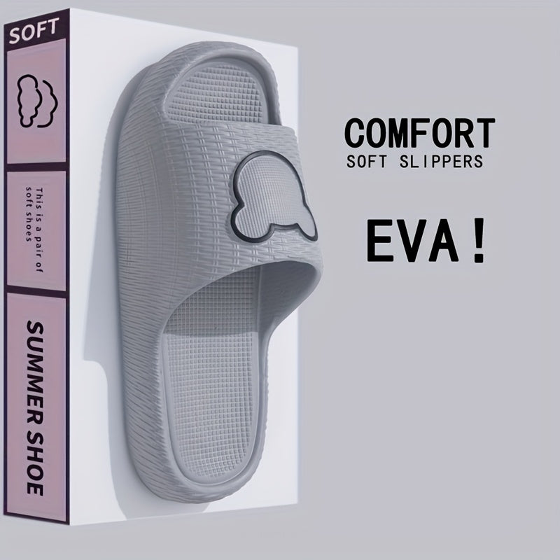 Women’s Cartoon Bear EVA Slides Non-Slip Thick Sole Indoor Outdoor Flip Flops