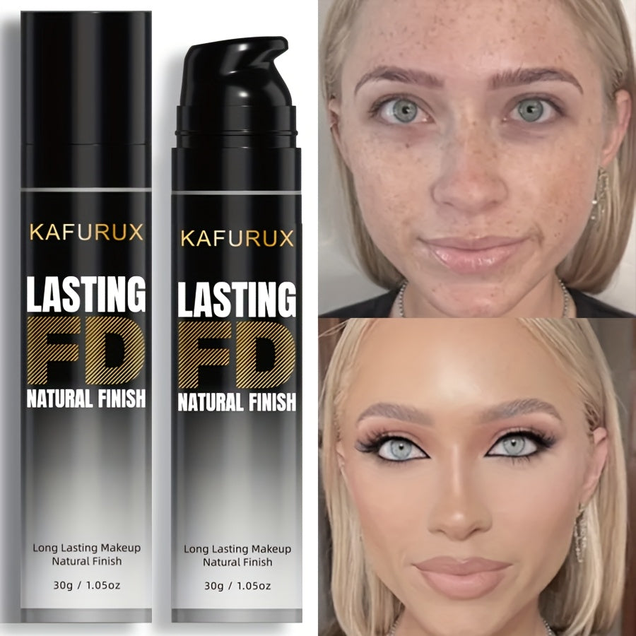 Base de maquillaje líquida de cobertura total para mujer, acabado mate natural, resistente al agua, 30g