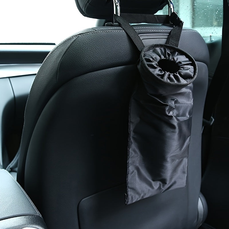 Foldable Car Storage Bag Polyester Fiber Portable Trash Can Organizer