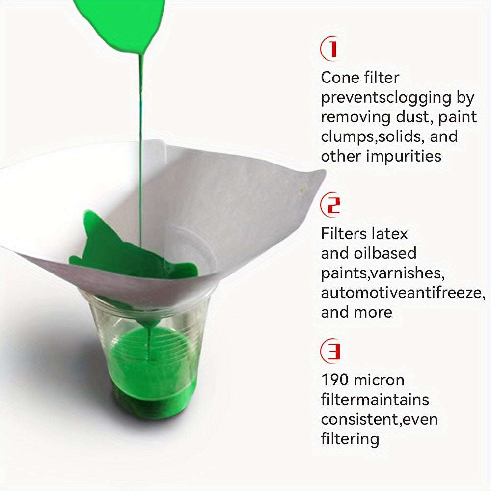 Нейлоновая сетка для фильтрации краски, конусы, набор тонких фильтров для краски, чернил, смолы