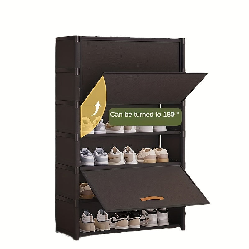 Организуйте свою обувь с легкостью — 5/7-уровневая полка для обуви с пылезащитным чехлом, простая сборка — идеально подходит для хранения дома и в шкафу