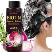 3-in-1 Biotin Rosemary Onion Shampoo for Dry Frizzy Hair 100g