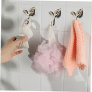 Set of 2 Modern Minimalist Gold Leaf Curtain Hooks for Living Room and Office