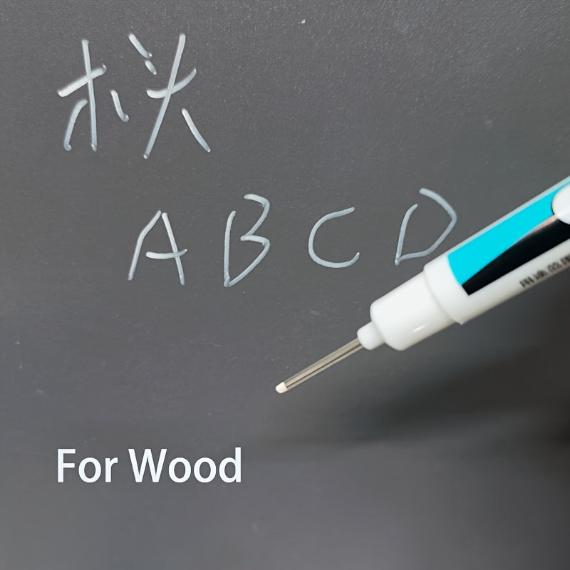 3/6Pcs White Long Head Marker Pen Construction Line Oil Pen 30mm Tip