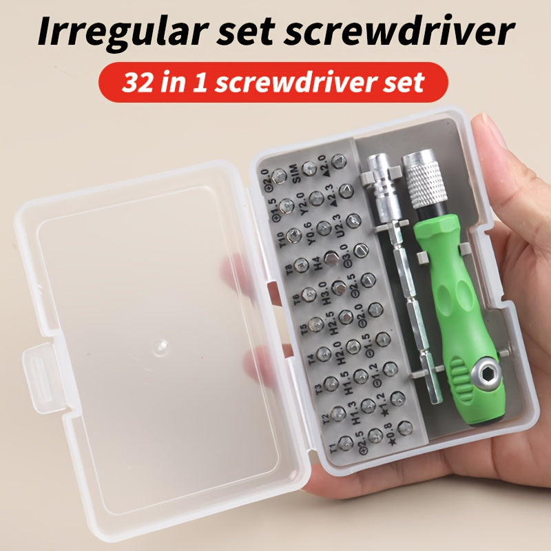 Juego de destornilladores de precisión 36-en-1 para electrónica, magnetizado, compacto