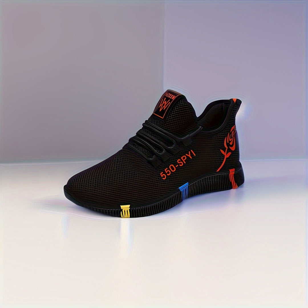 Women's Breathable Knit Sneakers Casual Lace-Up Outdoor Low Top Sport Shoes