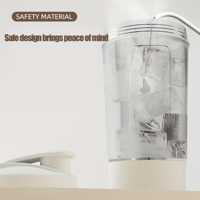 Portable Electric Mixing Cup Cordless Blender and Milk Frother for Smoothies