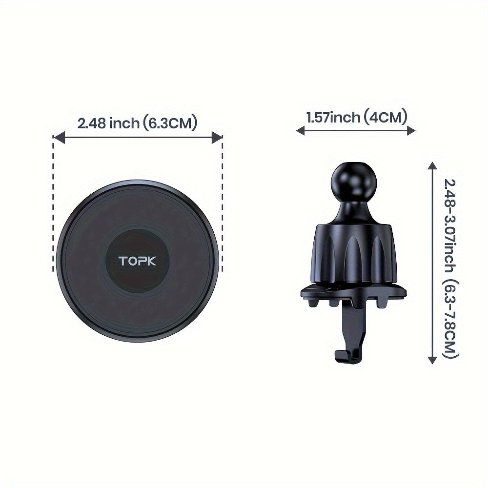 Magnitli avtomobil telefon uchun universal montaj Magsafe uchun, kuchli magnit, bitta qoʻl bilan foydalanish