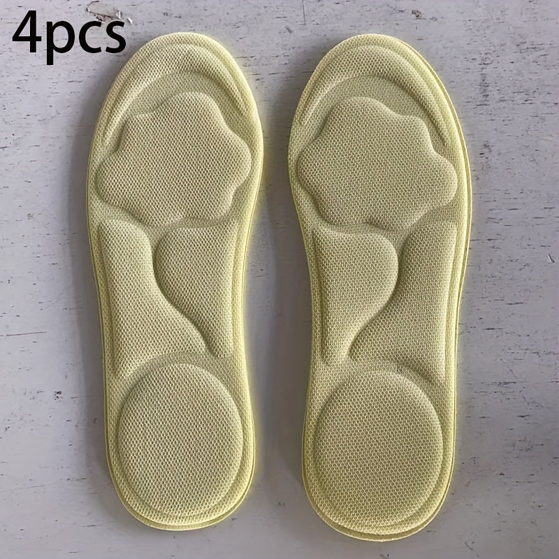 Unisex 6D Cloud Shoe Insoles Thick Soft Breathable Memory Foam for Sports