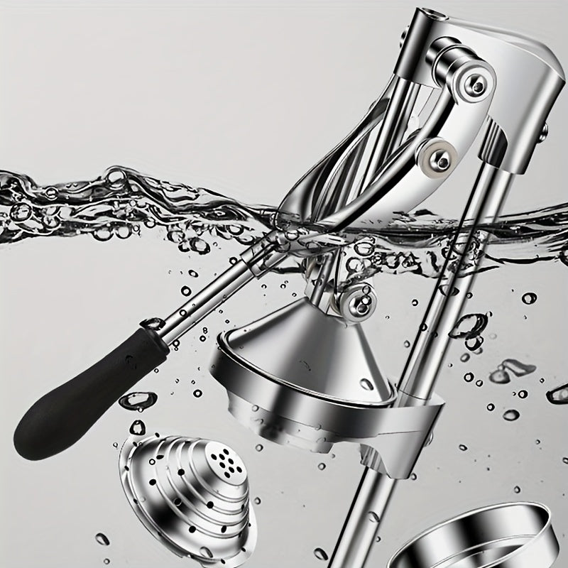 Naychali po'latdan yasalgan tekis boshli filtrli tsitrus siqish to'plami - Qalin alyuminiy asos bilan yuqori sifat, qovun, limon va apelsin siqish uchun mukammal - Kerakli oshxona asbobi