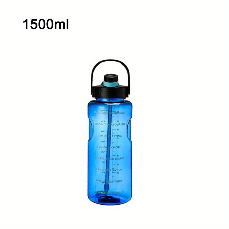 Sport va ochiq havoda foydalanish uchun katta shaffof plastik suv idishlari, ideal tug'ilgan kun sovg'alari, 50.7oz, 67.6oz va 101.4oz o'lchamlarida mavjud.