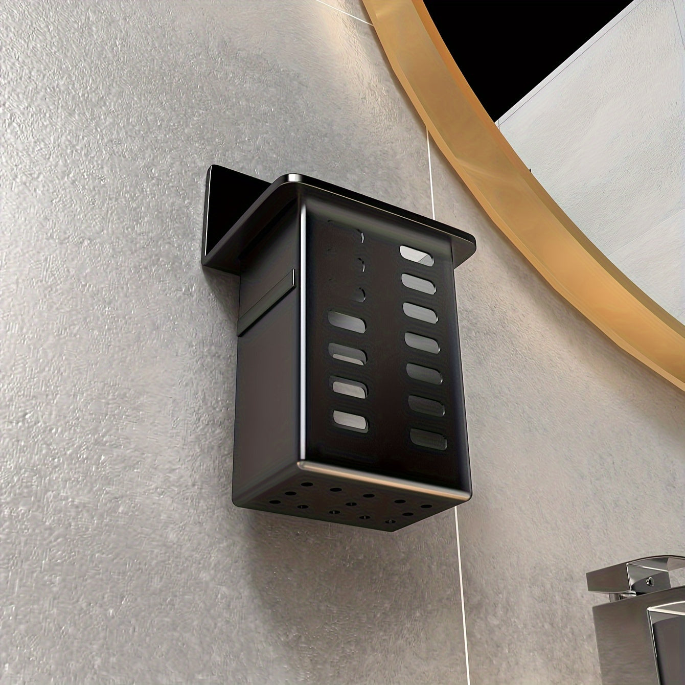 Wall-Mounted Bathroom Storage Box for Makeup and Personal Items