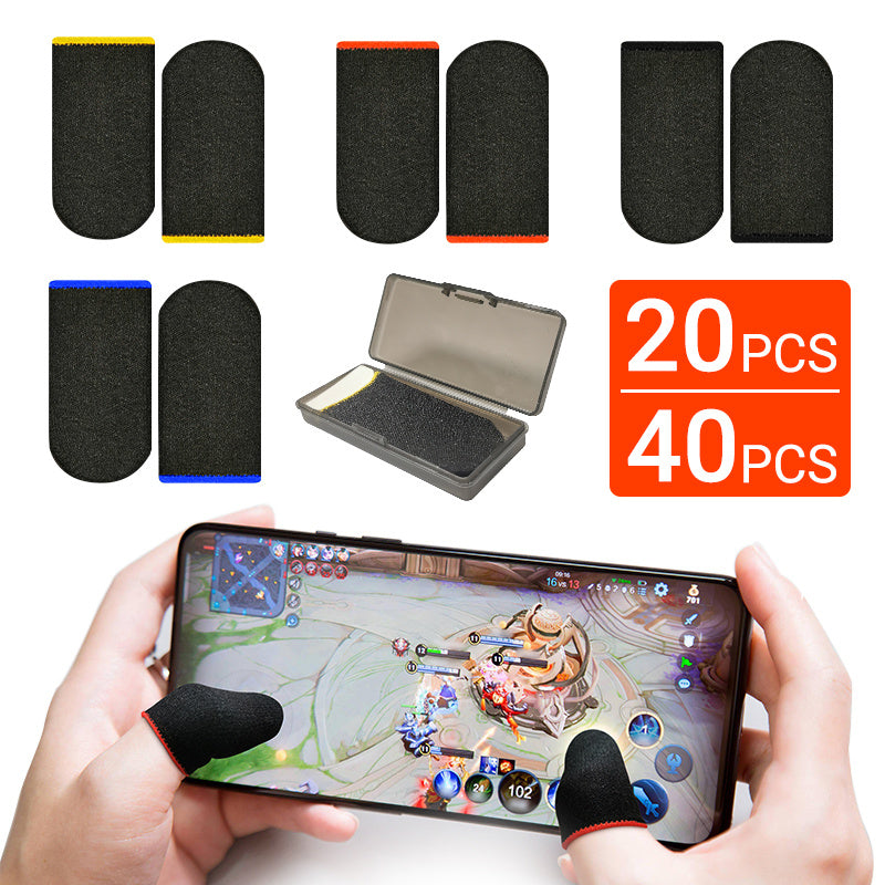 20 перчаток-накладок для пальцев для игрового контроллера, рукавицы для PUBG, водонепроницаемые, не царапающие, сенсорный экран, накладки на большой палец