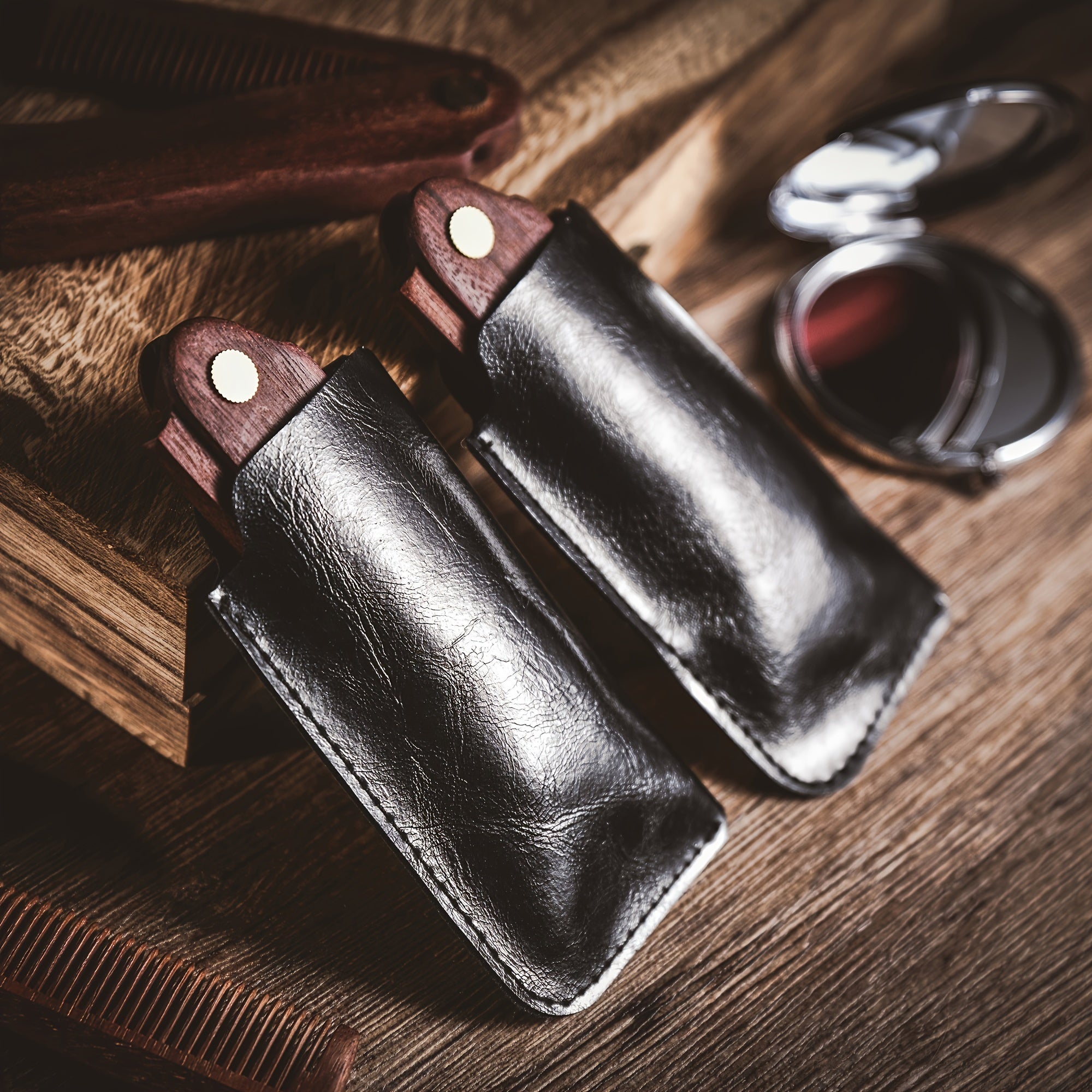 Personalized Wooden Beard Comb with Custom Engraving for Men Grooming