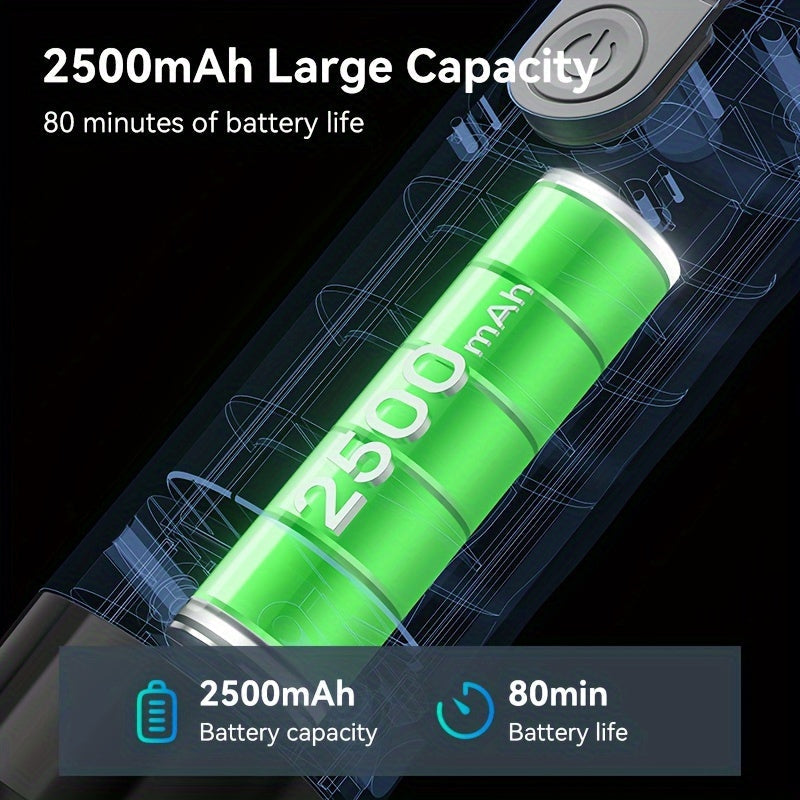 7-in-1 Electric Spin Scrubber with LCD Display, Reusable Brush Heads, 3 Speeds