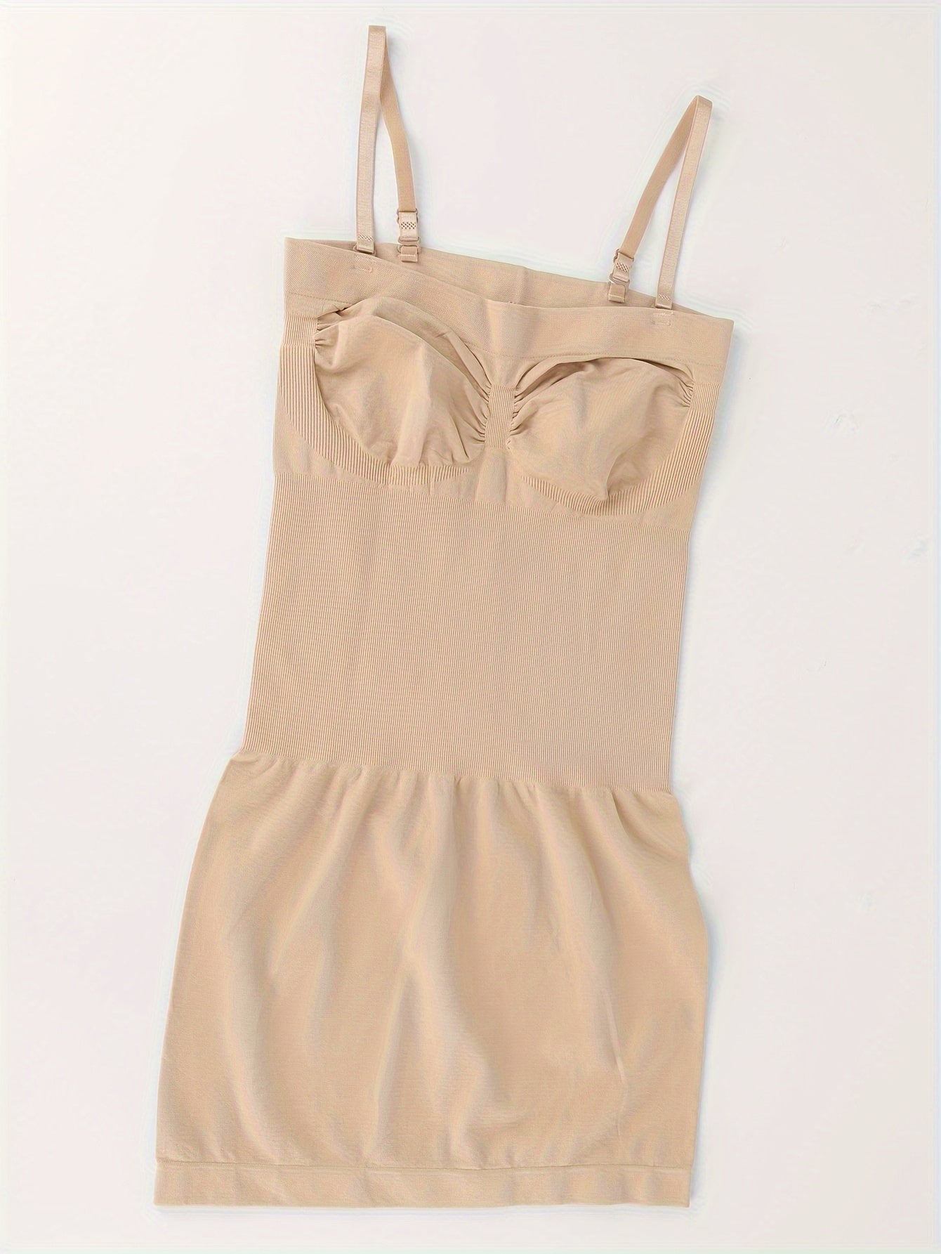 Women's Seamless Strapless Shapewear Bodysuit with Suspenders and Racerback